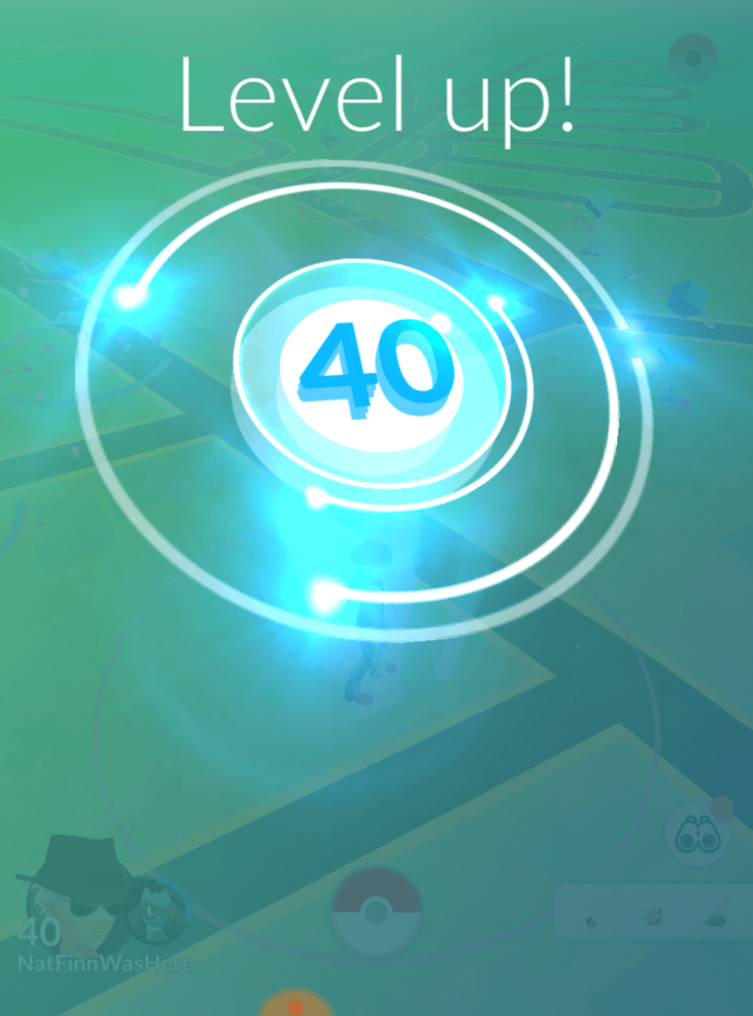 On reaching Level 40 in Pokémon GO